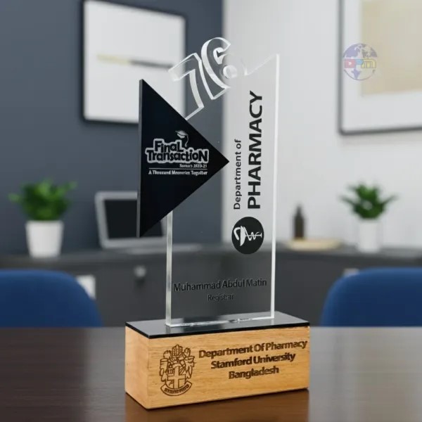Academic Farewell Custom Shape Acrylic Award