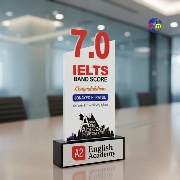 Custom Die-Cut Milestone Academic Award