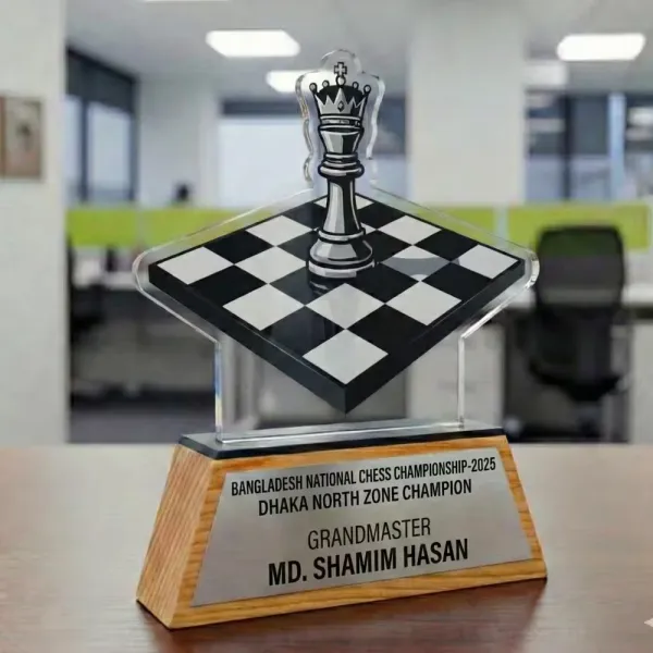 Custom Acrylic Chess Champion Memento
