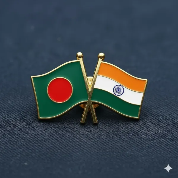 Premium Metal Diplomatic Crossed Flag Lapel Pin