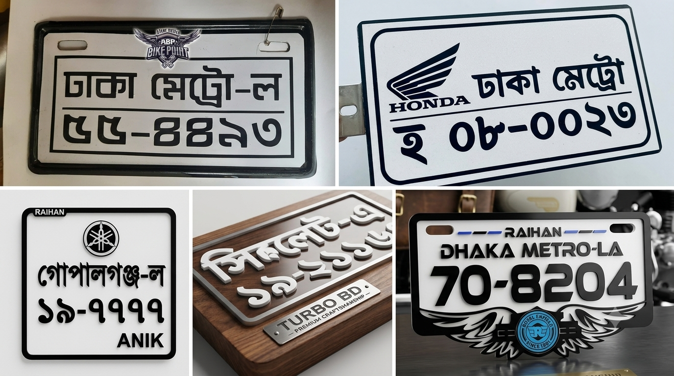 Premium 3D Acrylic Letter Motorcycle Name Plate