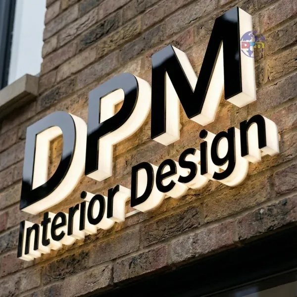 Custom 3D Acrylic Lettering Lit or Non-Lit