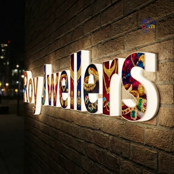 Thematic Printed 3D LED Acrylic Lettering Signage