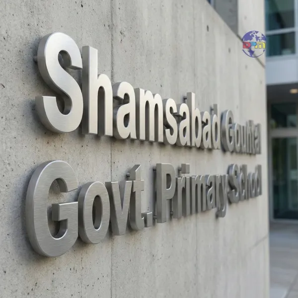 Premium Brushed Silver SS 3D Lettering